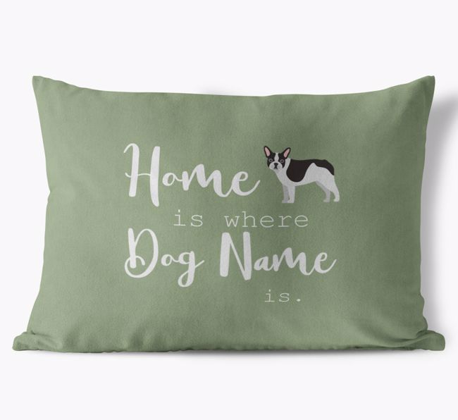 Home Is Where ... Is: Personalised {breedFullName} Soft Touch Cushion